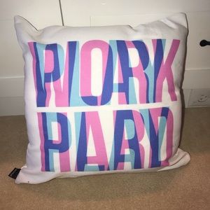 Work Hard, Play Hard Throw Pillow